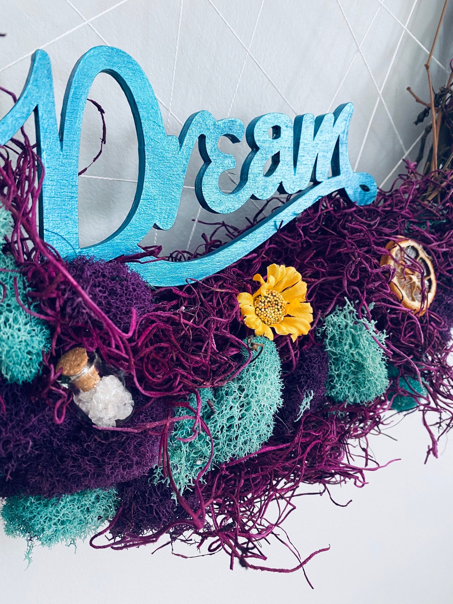 Lunar Dream Wreath, Witches Wreath, Pagan Wreath, Earth Witch Wreath, Moon Witch