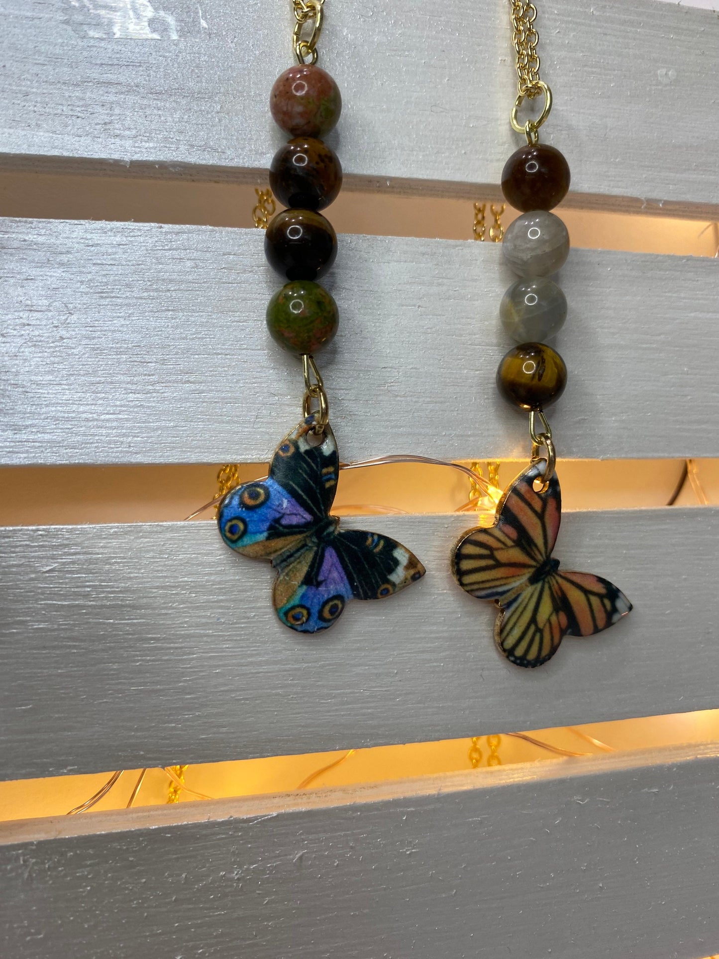 Crystal Butterfly Pendants