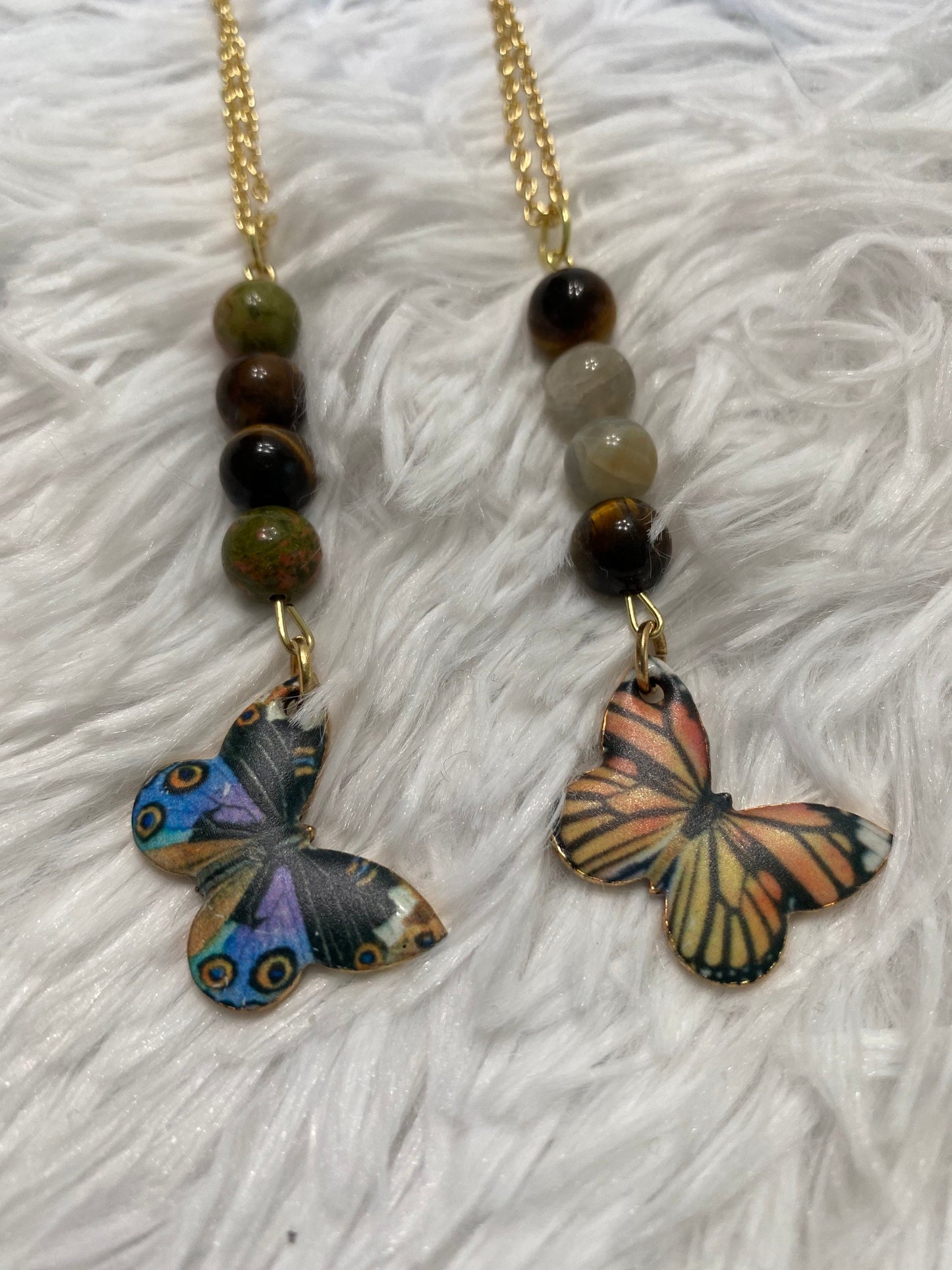 Crystal Butterfly Pendants
