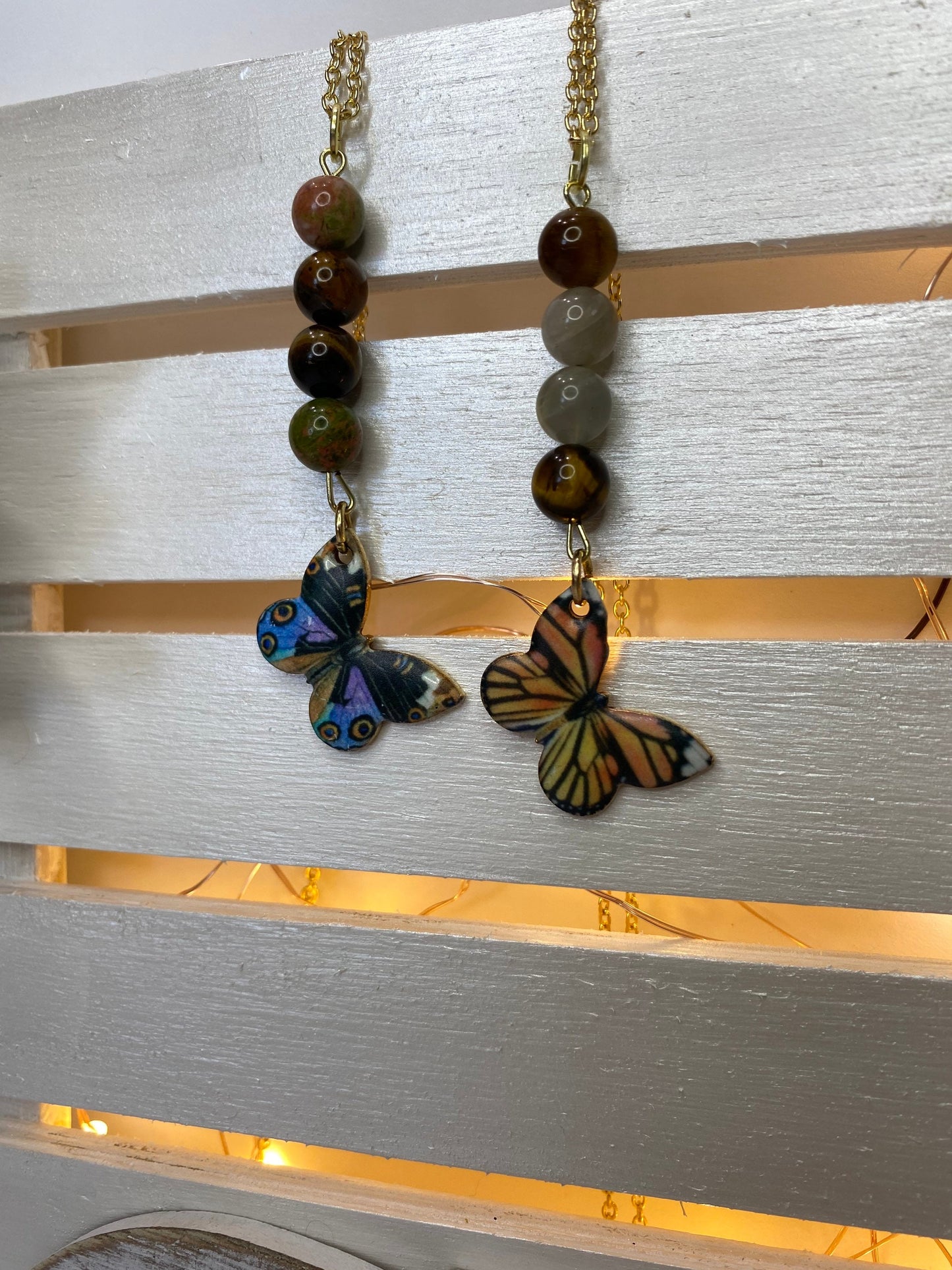 Crystal Butterfly Pendants