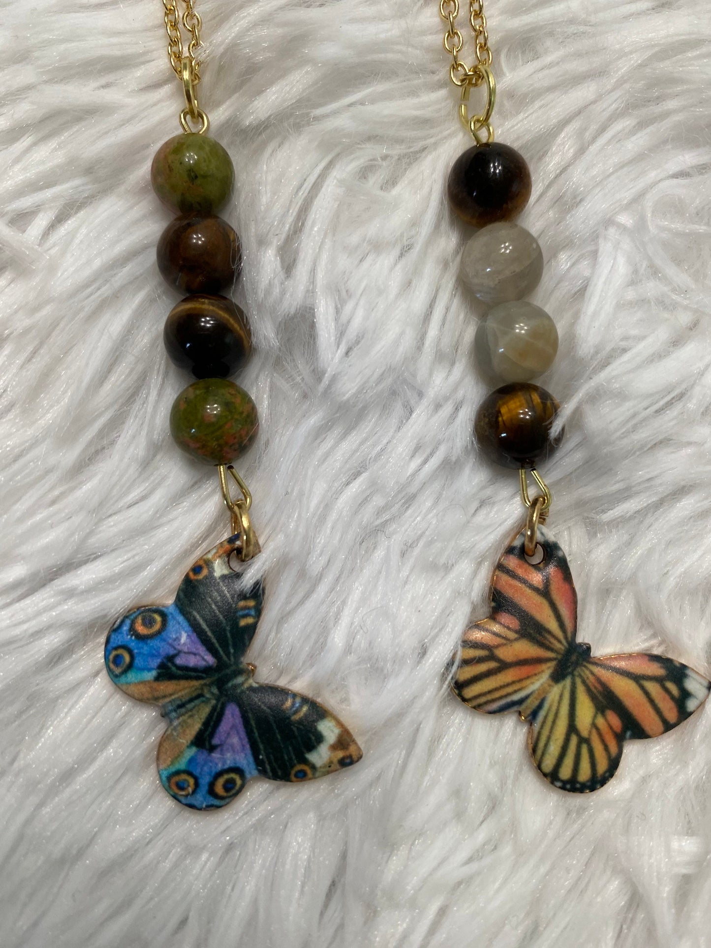 Crystal Butterfly Pendants