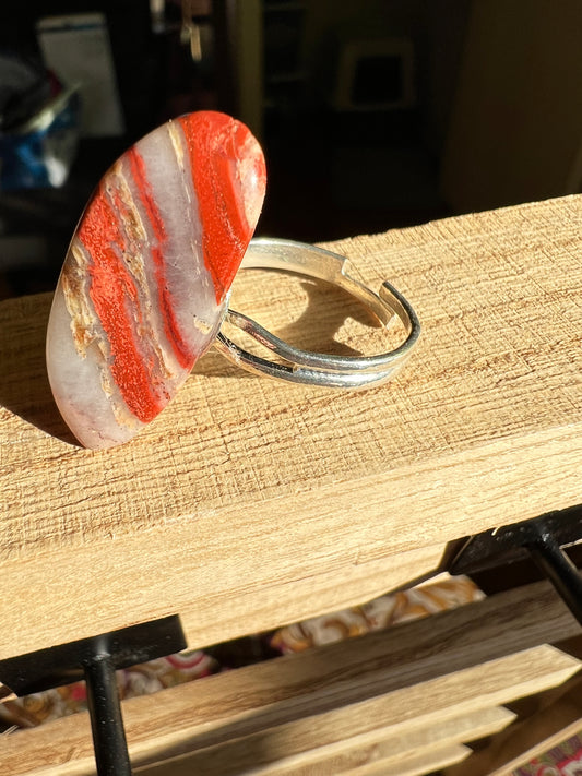 Jasper Crystal Ring