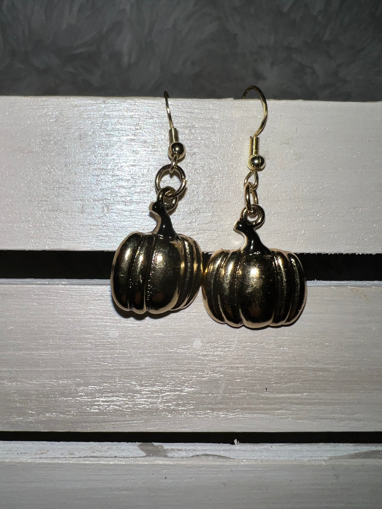 Gold Pumpkin Earrings