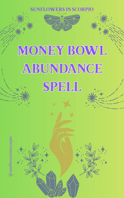 Money Bowl Abundance Spellwork