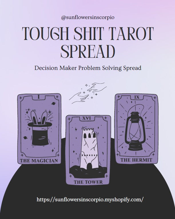 Tough Sh*t Tarot Spread - 5 Cards