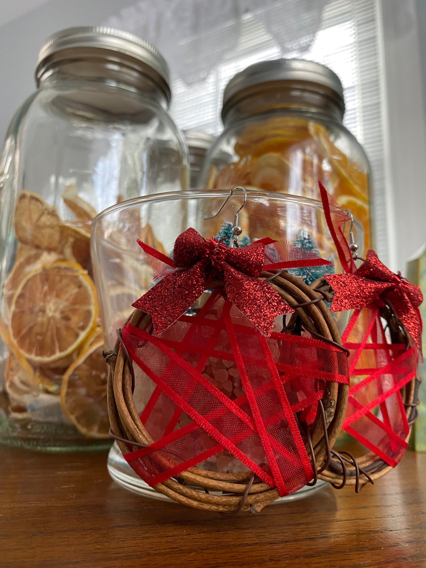 Pentacle Wreath Earrings