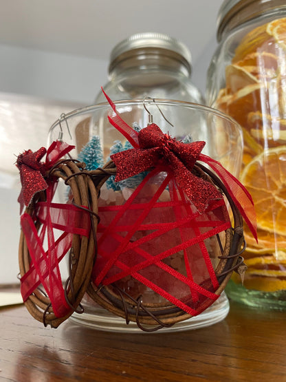 Pentacle Wreath Earrings