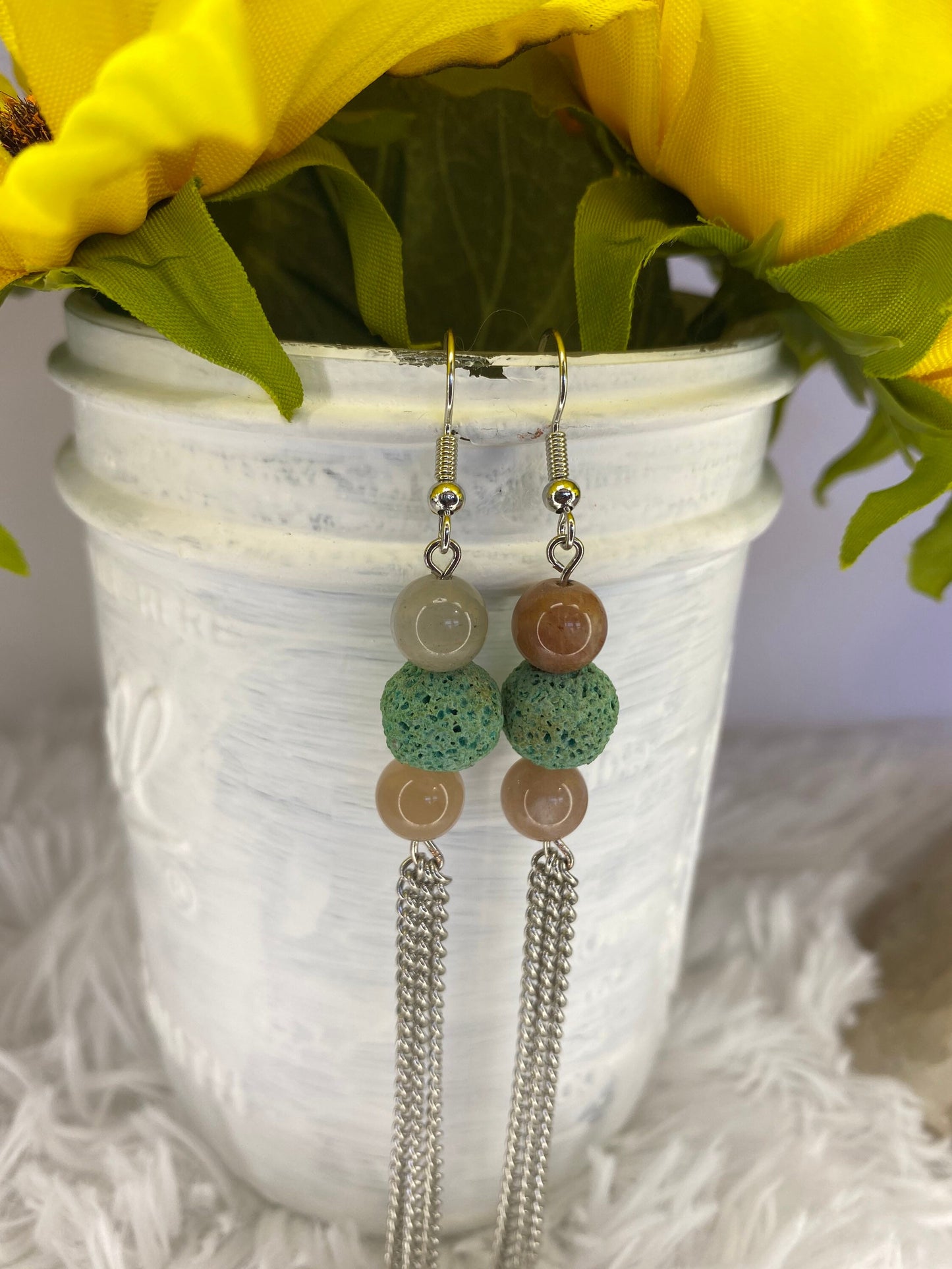 Crystal Aromatherapy Dangle Earrings