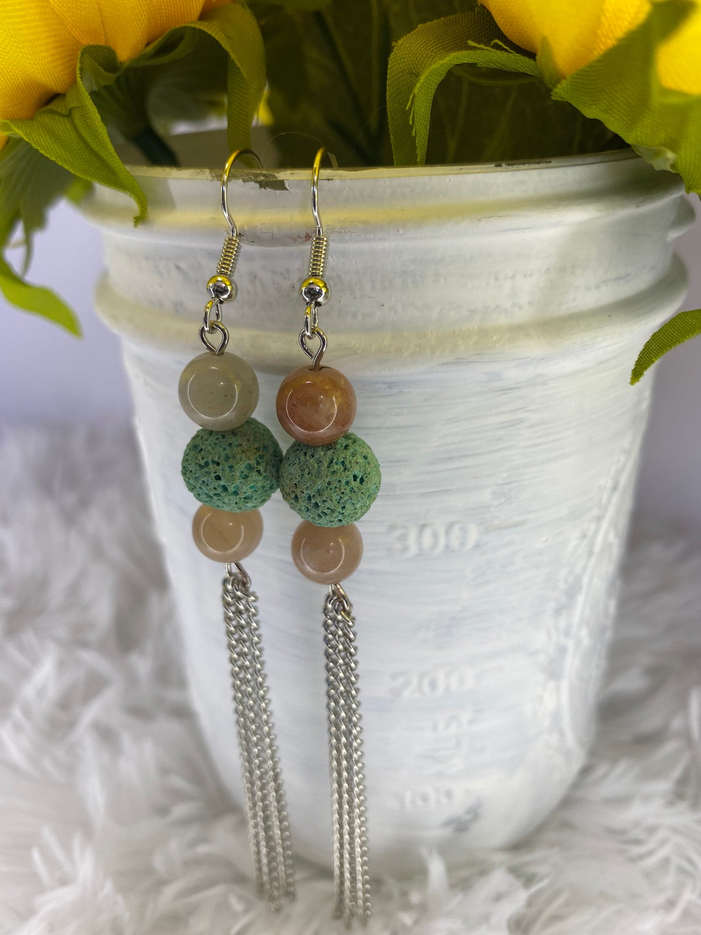 Crystal Aromatherapy Dangle Earrings