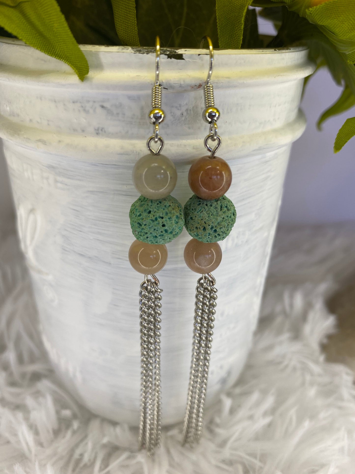 Crystal Aromatherapy Dangle Earrings