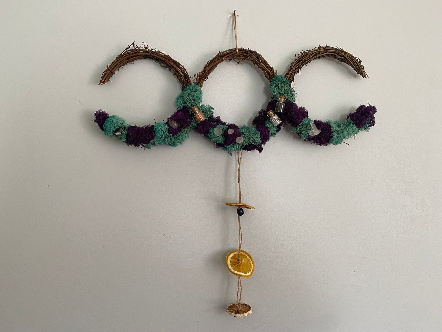 Triple Moon Wreath, Witches Wreath, Pagan Wreath, Hekate/Hecate Wreath