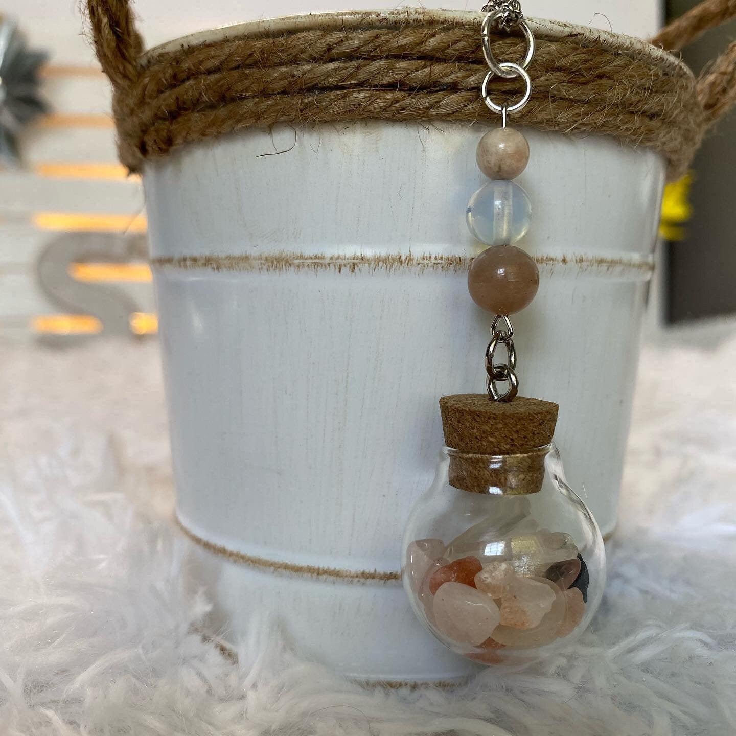 Mermaid Crystal Bubble Pendant