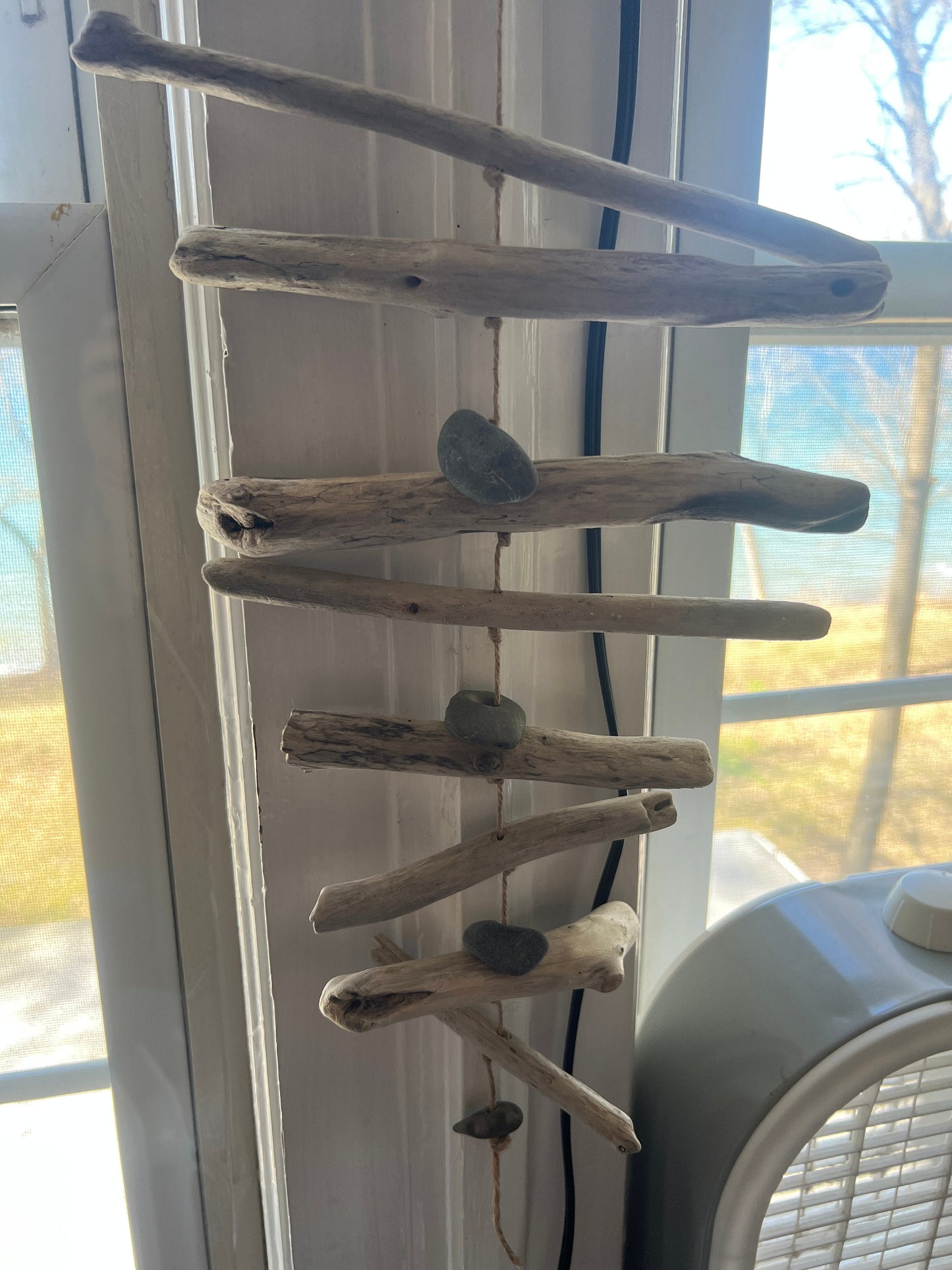 Protection Ladder, Valhalla Ladder, driftwood lucky stone ladder